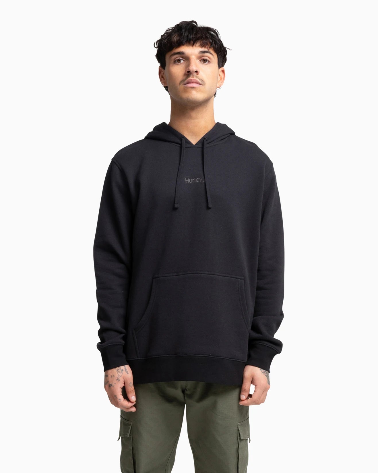 one and only mens black hoodie, hurley