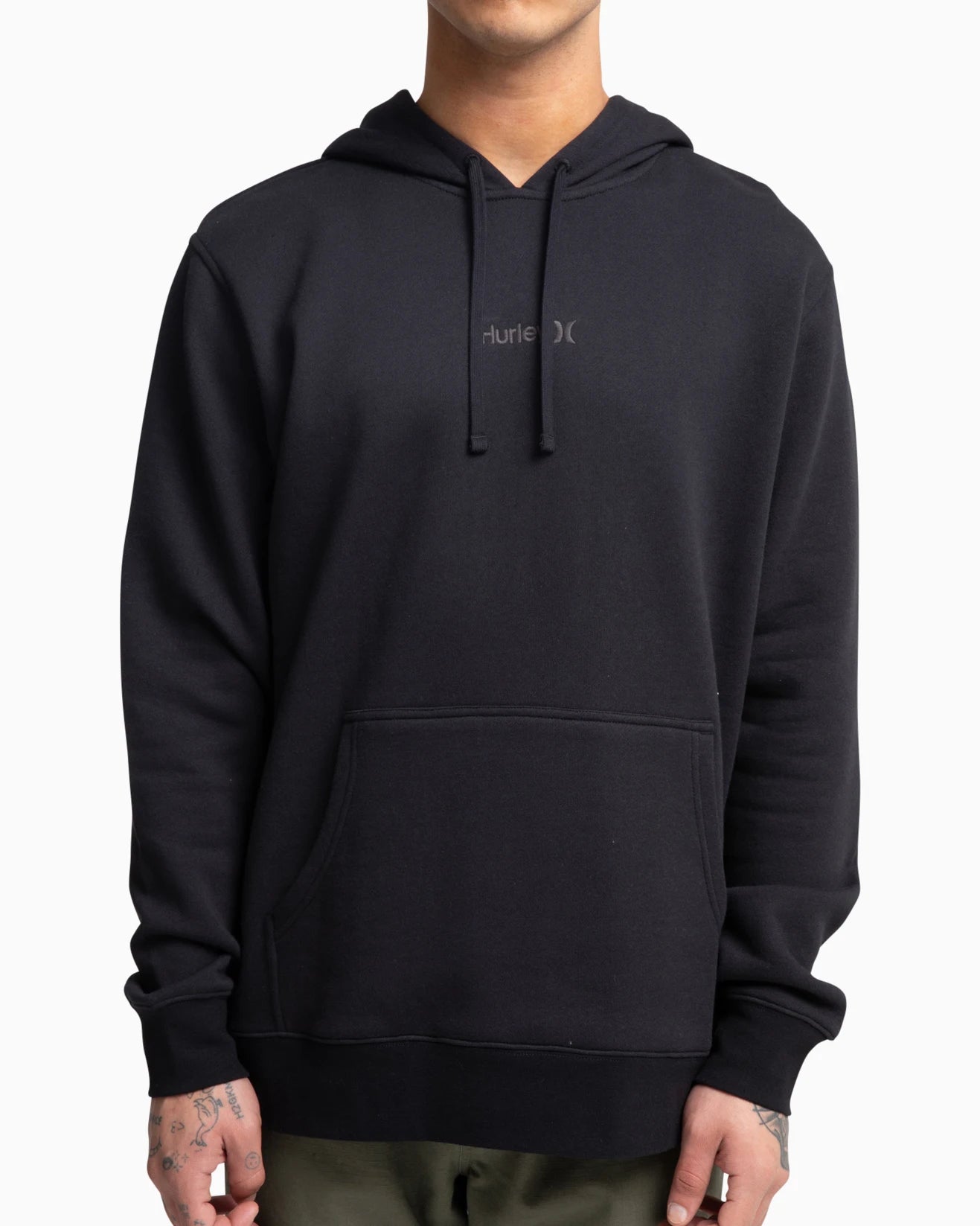 one and only mens black hoodie, hurley
