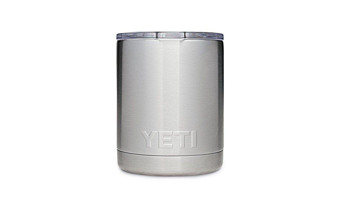 10oz yeti stainless steel  lowball rambler tumbler with magslider lid