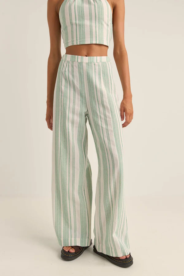 DINERO STRIPE WIDE LEG PANT