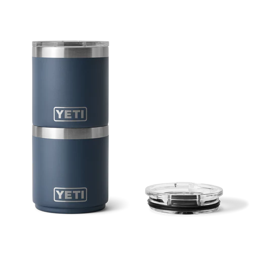 10oz rambler stackable low ball with magslider lid, navy yeti