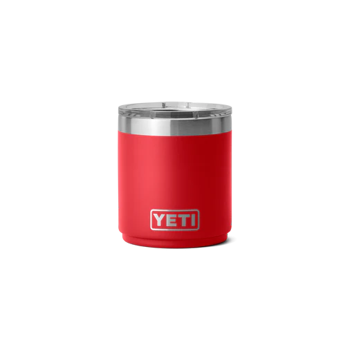 10oz rambler stackable lowball with magslider lid, recue red yeti