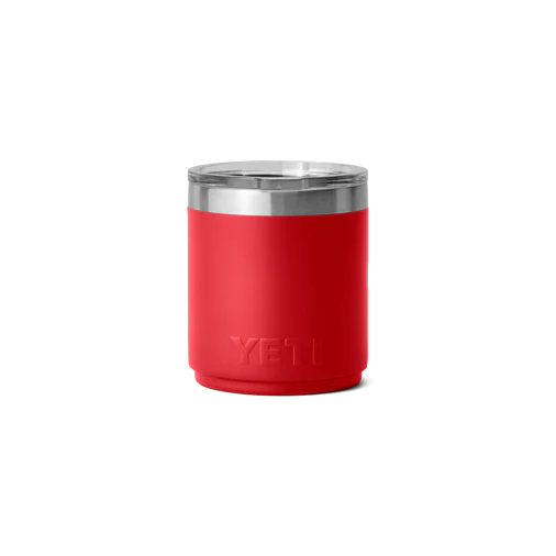 10oz rambler stackable lowball with magslider lid, recue red yeti