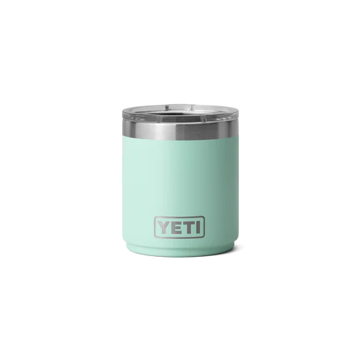 10oz rambler, stackable lowball with magslider lid, seafoam yeti