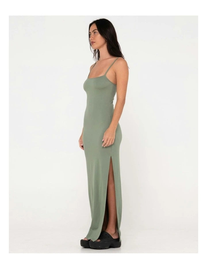 VICKY FIXED BACK SLIP MAXI DRESS