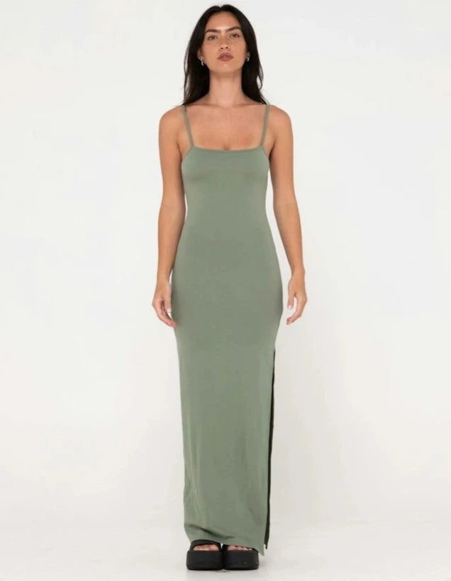 VICKY FIXED BACK SLIP MAXI DRESS