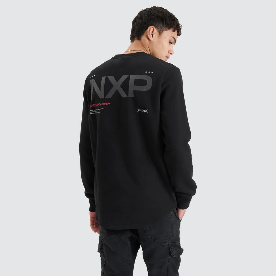 ADJACENT SWEATER, JET BLACK, NXP