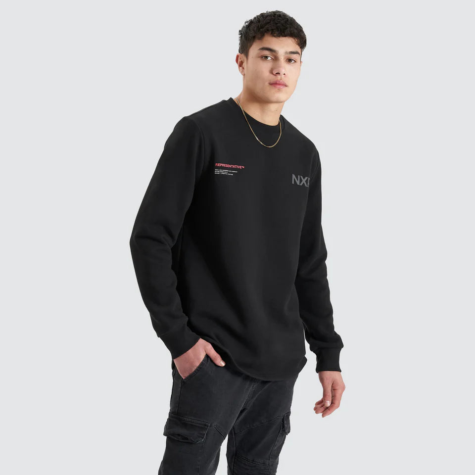 ADJACENT SWEATER, JET BLACK, NXP