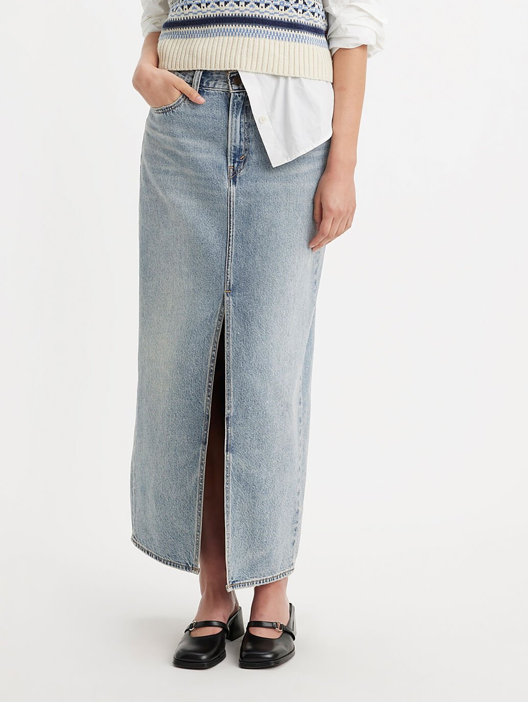 ankle column skirt, please hold, levi