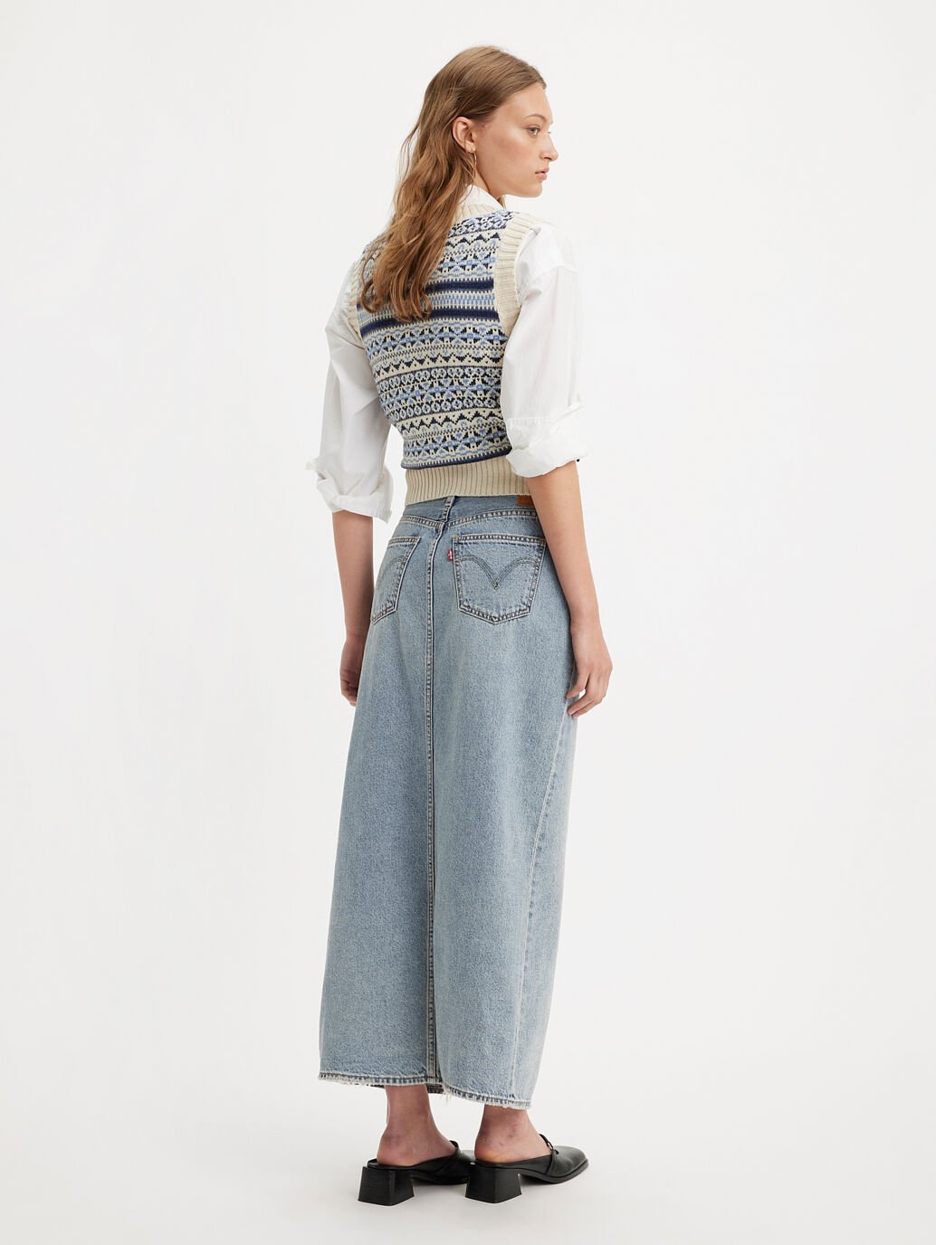 ankle column skirt, please hold, levi