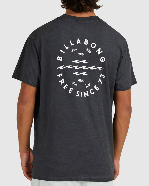 BIG WAVE DAZ TSHIRT, BLACK, MENS SHIRTS, MENS BILLABONG SHIRTS, BILLABONG, MENS SHIRTS, MENS CASUAL SHIRTS