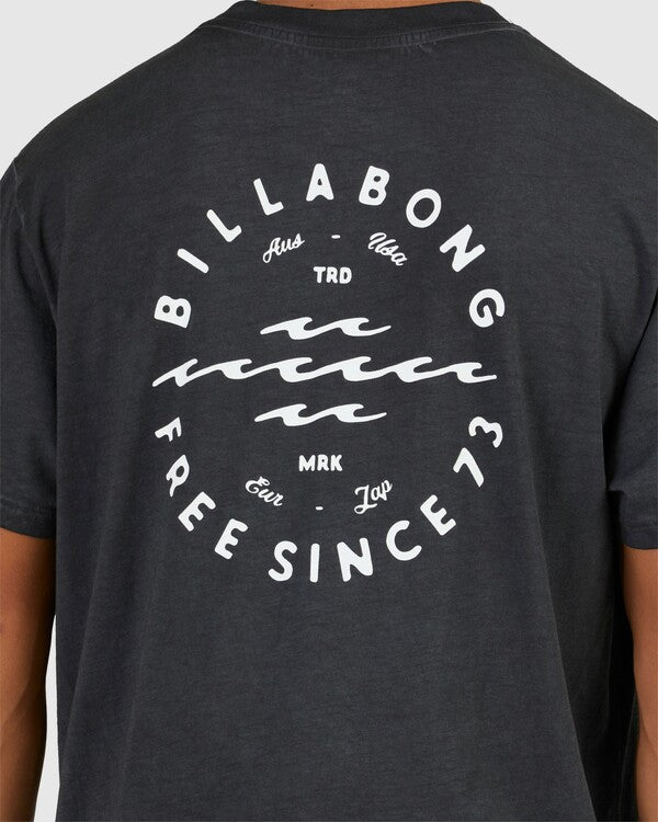 BIG WAVE DAZ TSHIRT, BLACK, MENS SHIRTS, MENS BILLABONG SHIRTS, BILLABONG, MENS SHIRTS, MENS CASUAL SHIRTS