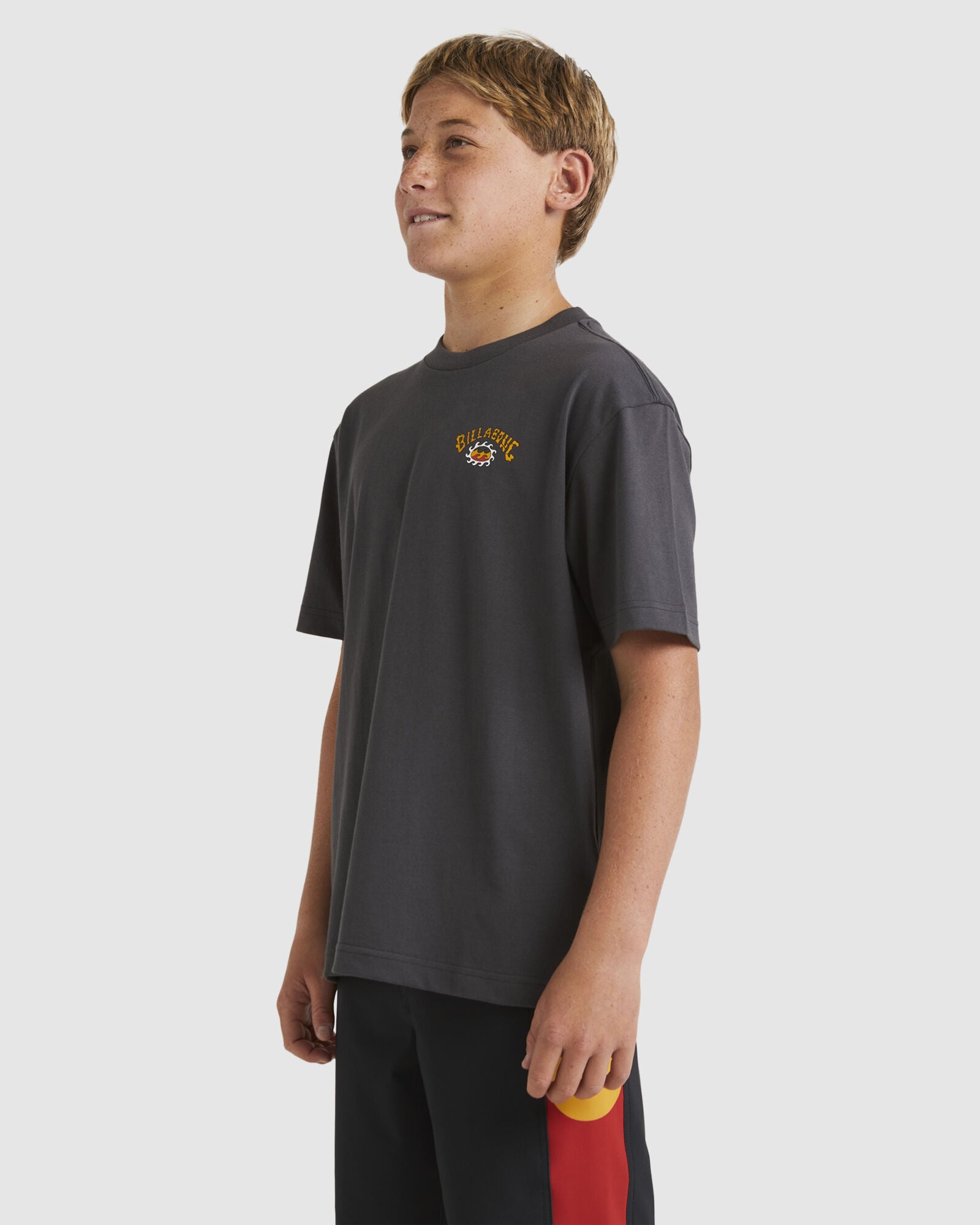 BOYS OTIS ARCH SS, CHARCOAL, BILLABONG, OTIS CAREY, BOYS T SHIRTS