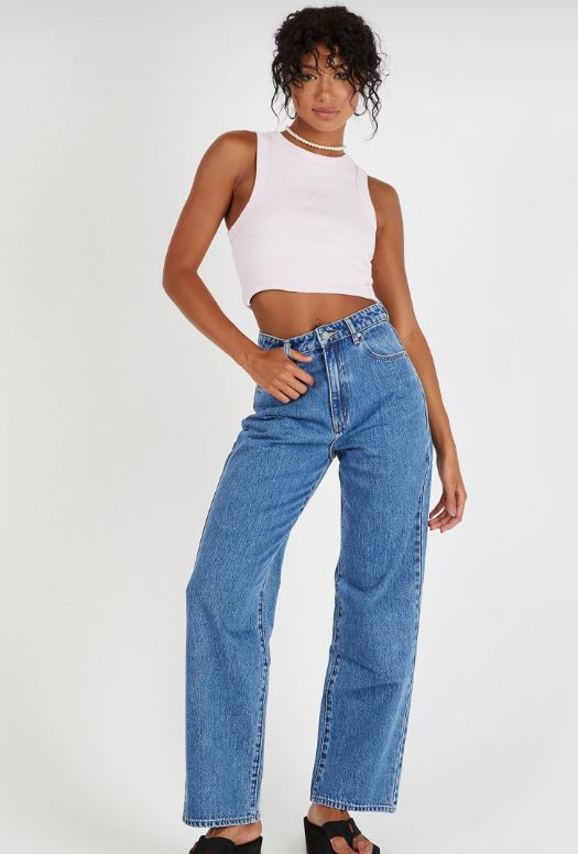 CARRIE JEAN DARIA ABRAND JEANS MID WASH BAGGY FIT