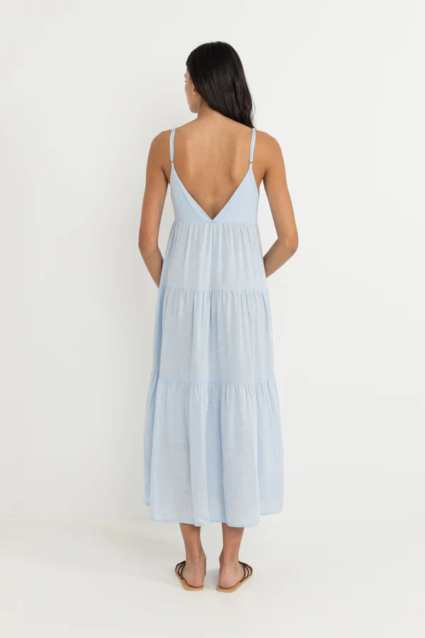 CLASSIC TIERED MIDI DRESS