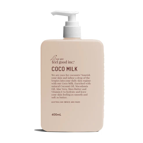 COCO MILK MOISTURISER, 400ML, WE ARE FEEL GOOD INC