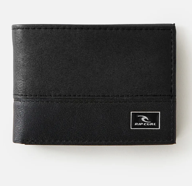 ripcurl, black tan colour, surf, wallet, slim, multiple card slot, accessable