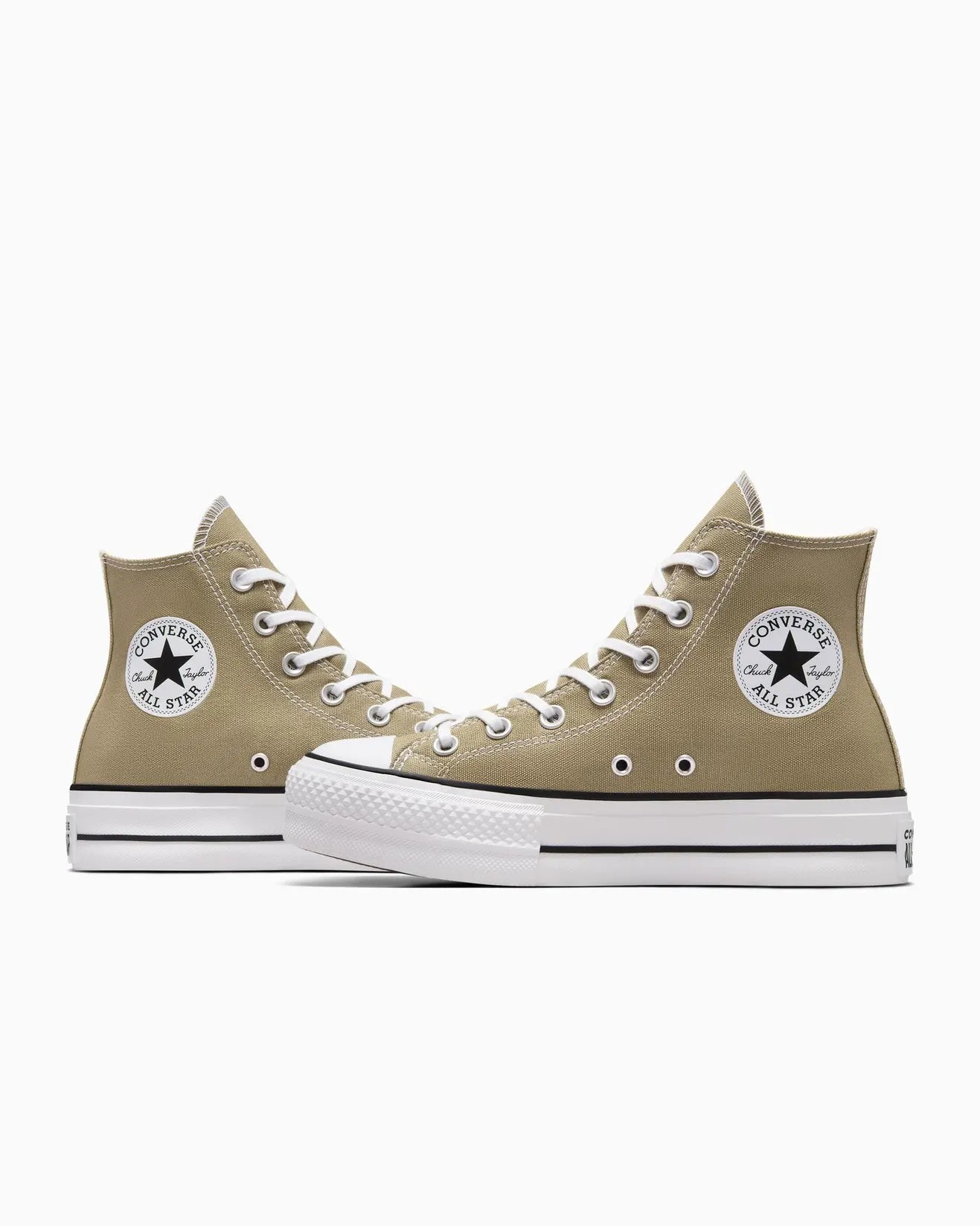 Womens Converse Chuck Taylor All Star Lift Seasonal Colour High Top Mossy Sloth