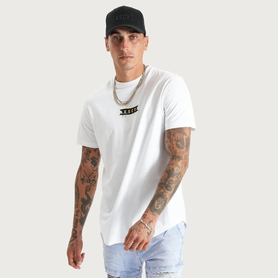 DARK VAMP DUAL CURVED TEE, OPTICAL WHITE, MENS SHIRTS, KSCY