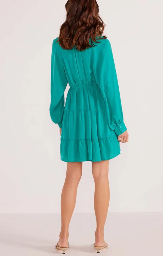 EMMA TIERED SHIRT DRESS