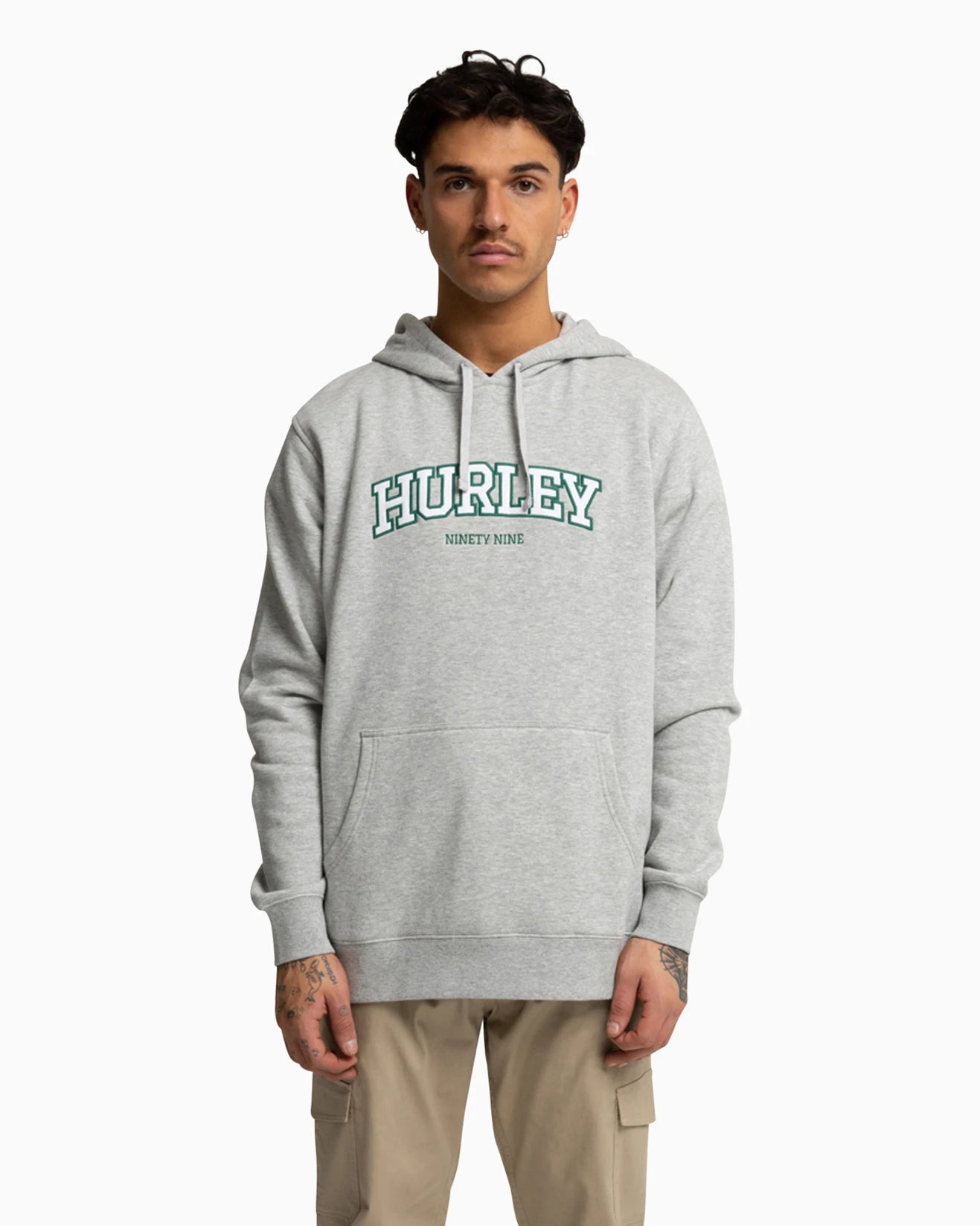 flow pullover, heather grey, hurley