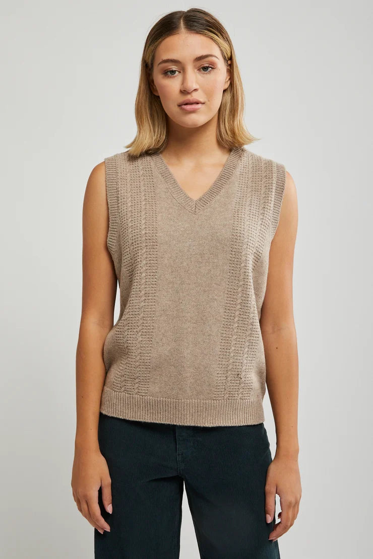 IMPERIAL JACQUARD KNIT VEST THRILLS