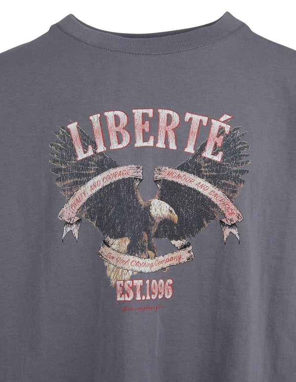 LIBERTE TEE, EVE GIRL, CHARCOAL