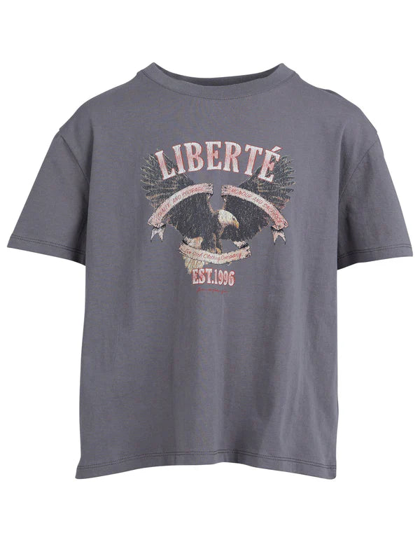 LIBERTE TEE, EVE GIRL, CHARCOAL