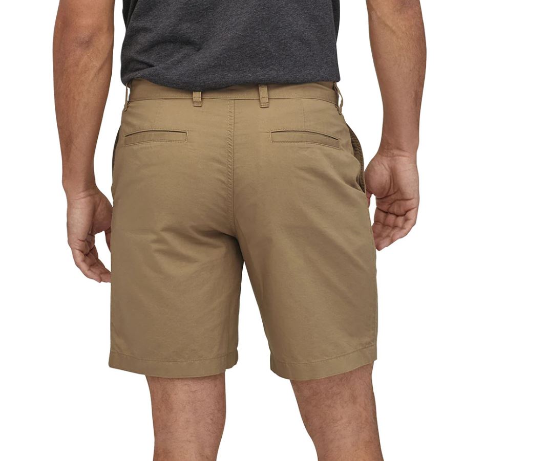 hemp shorts, mens shorts, patagonia,  cotton blend shorts, zip fly, lightweight shorts