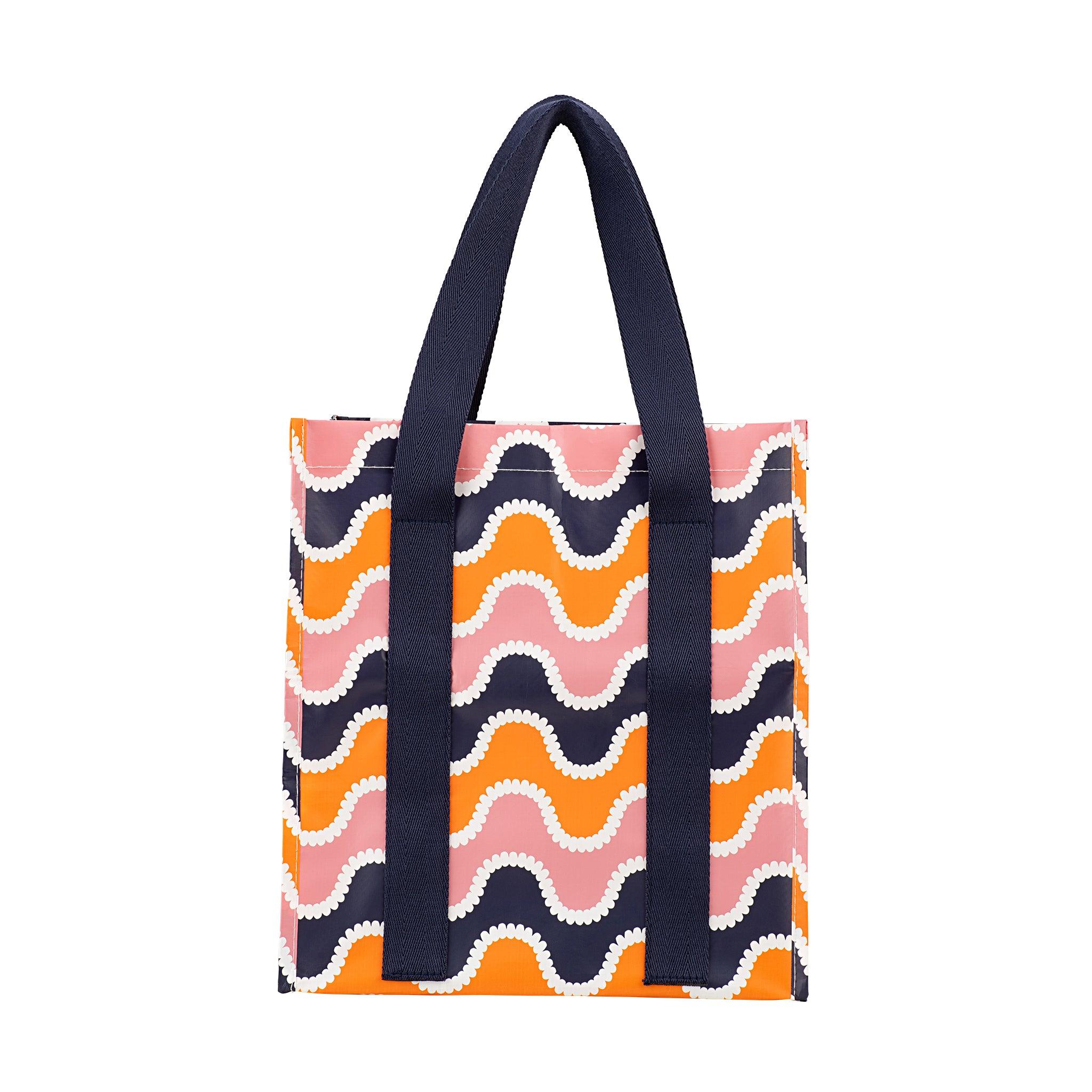 market bag, wavey stripe, kollab