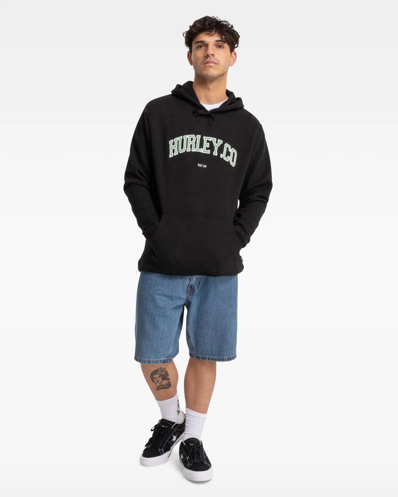 M AUTHENTICS FLEECE BLACK, HURLEY