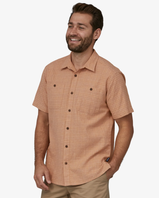 mens shirts, patagonia, short sleeved shirt, lightweight
