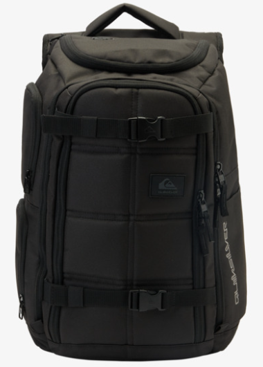 GRENADE BACKPACK QUIKSILVER MENS ACCESSORIES HIKING TRAVEL ESSENTIAL BLACK  BOYS COMPARTMENTS