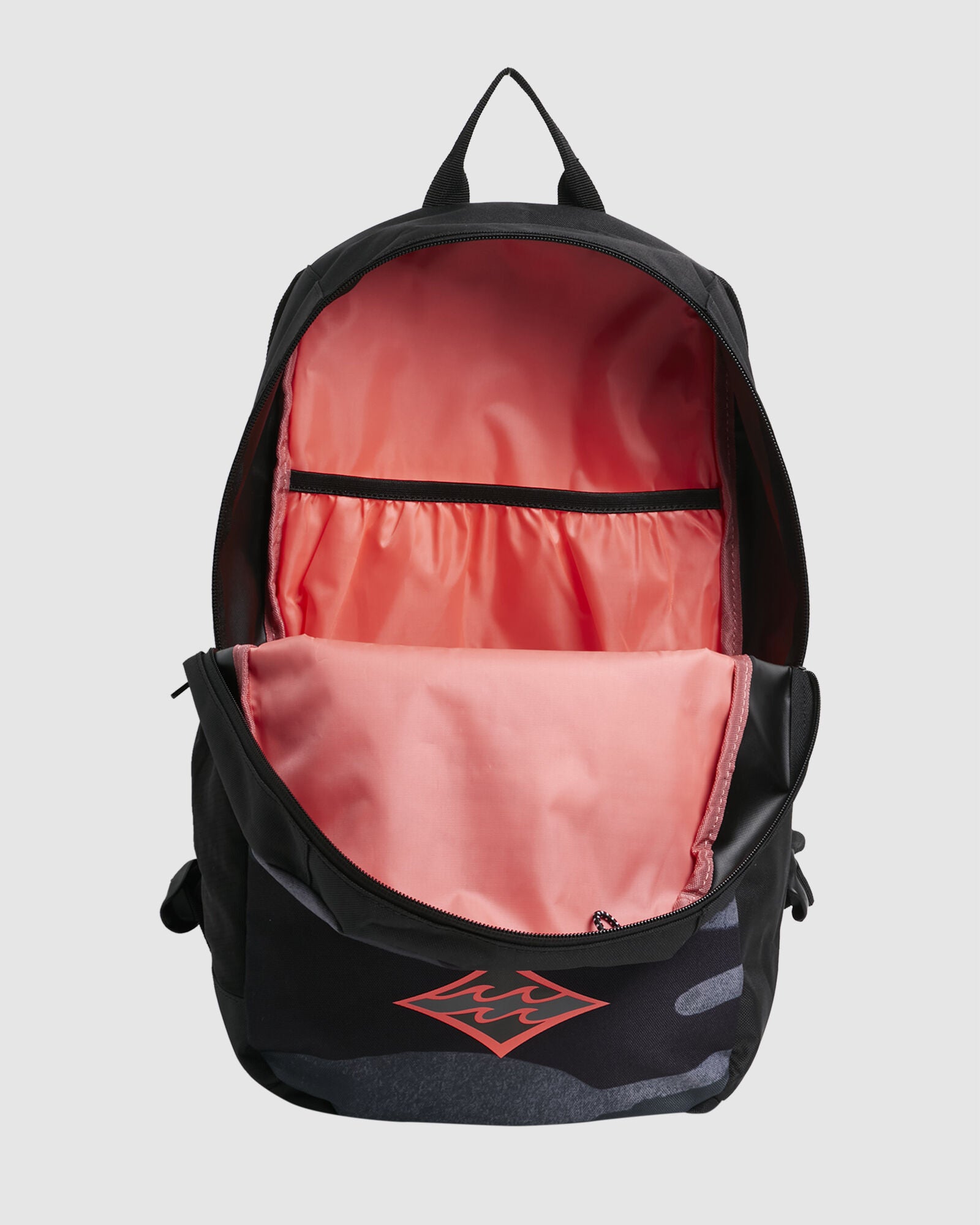 NORFOLK LITE camo billabong mens backpack back to school compartments screen logo drink bottle holder