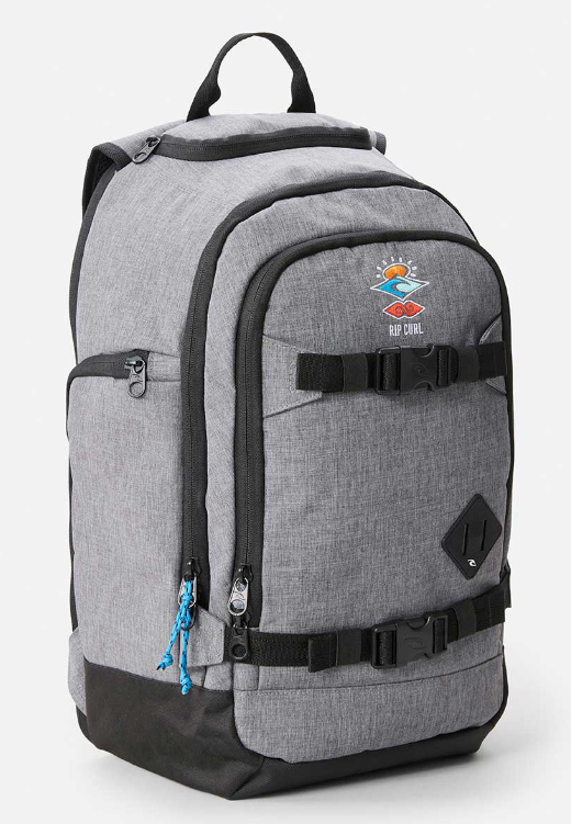 POSSE 33L ICONS OF SURF GREY MARLE RIPCURL BACK BACK BACK TO SCHOOL LAPTOP COMPARTMENT 33L