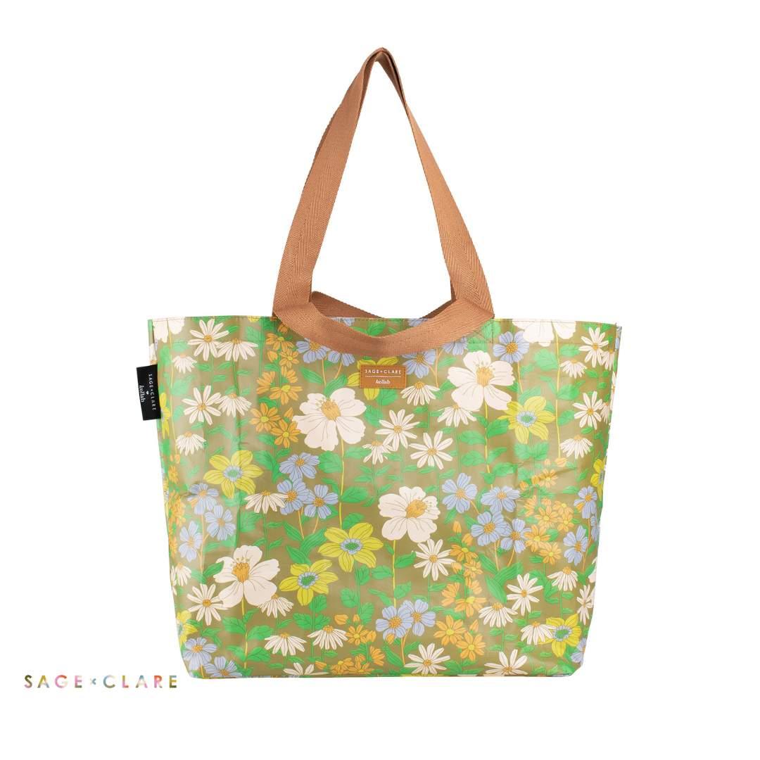 shopper tote, sage clare floria, kollab