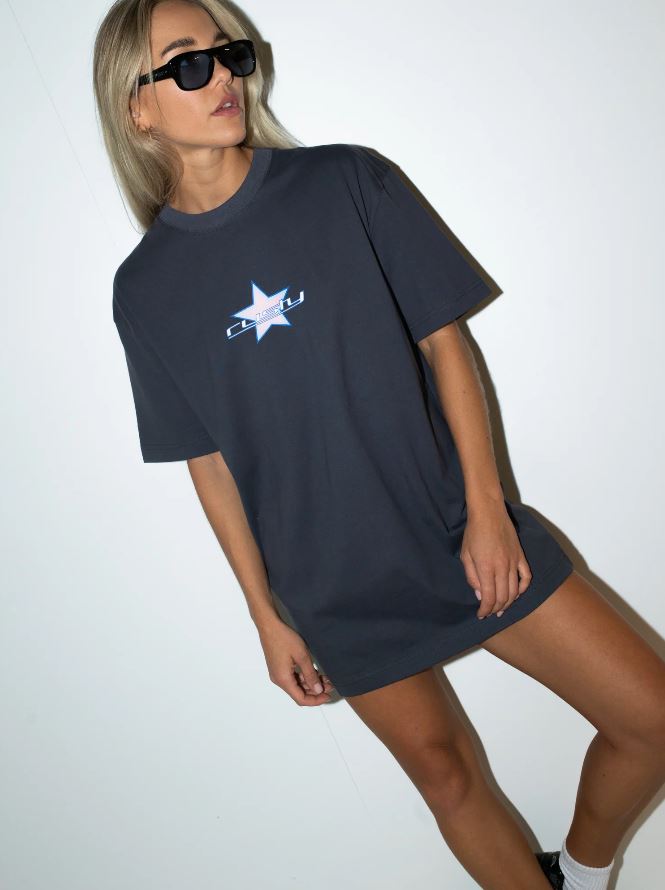 STAR BURST TEE DRESS