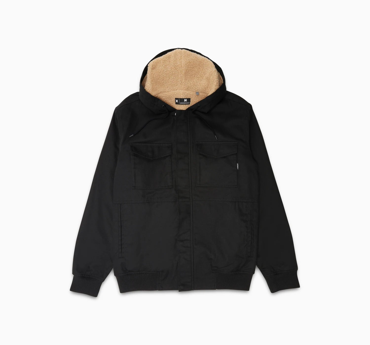 surge jacket, black, hurley