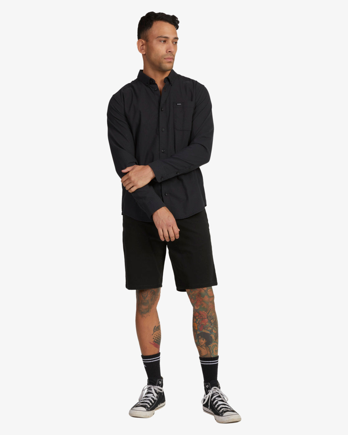 THATLL DO STRETCH LONG SLEEVE SHIRT, RVCA SHIRT, MENS SHIRTS, RVCA, MENS DRESS SHIRTS