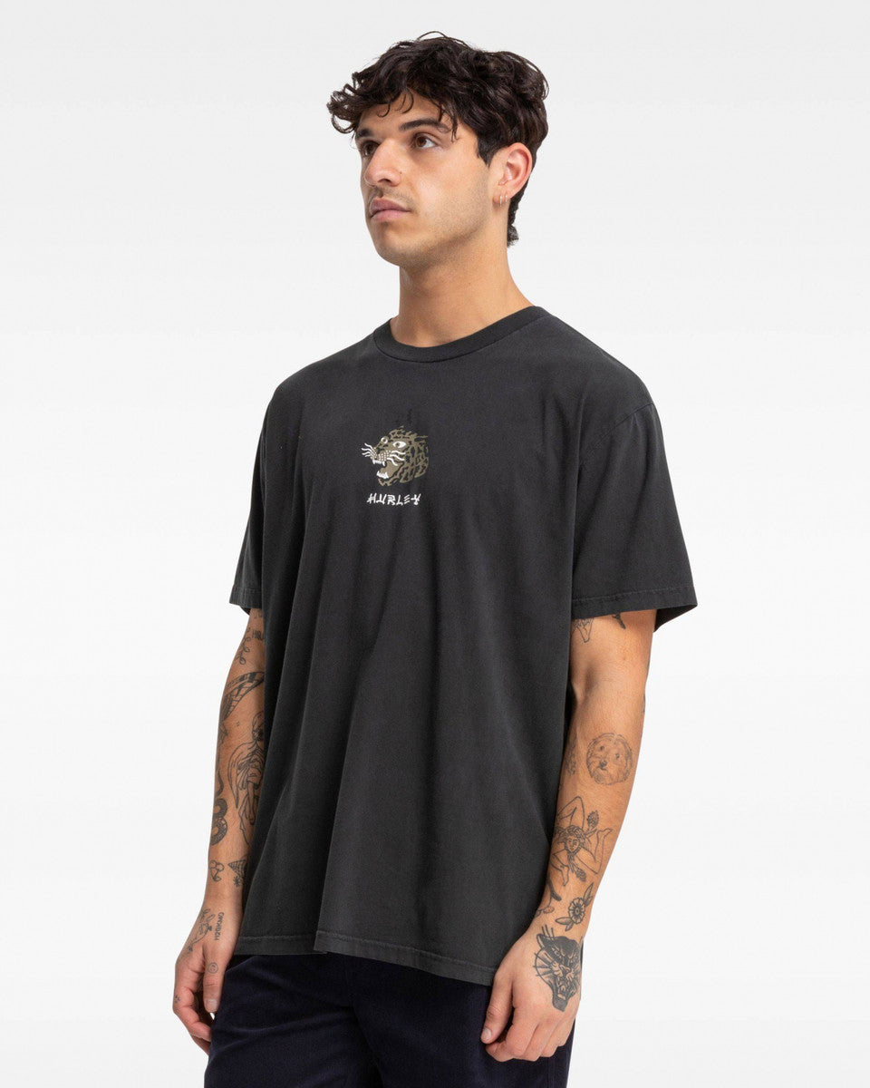 tiger tee, black, hurley