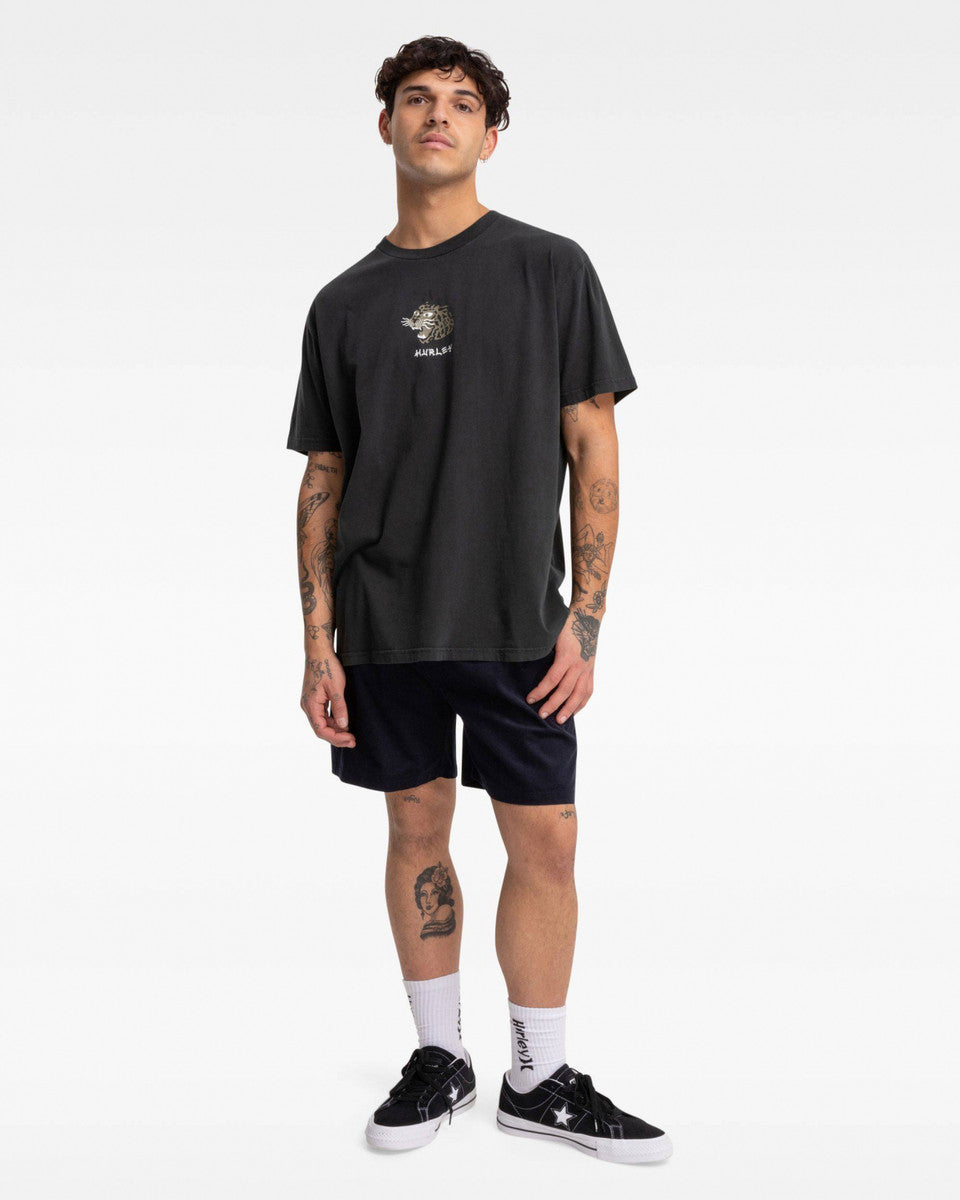 tiger tee, black, hurley