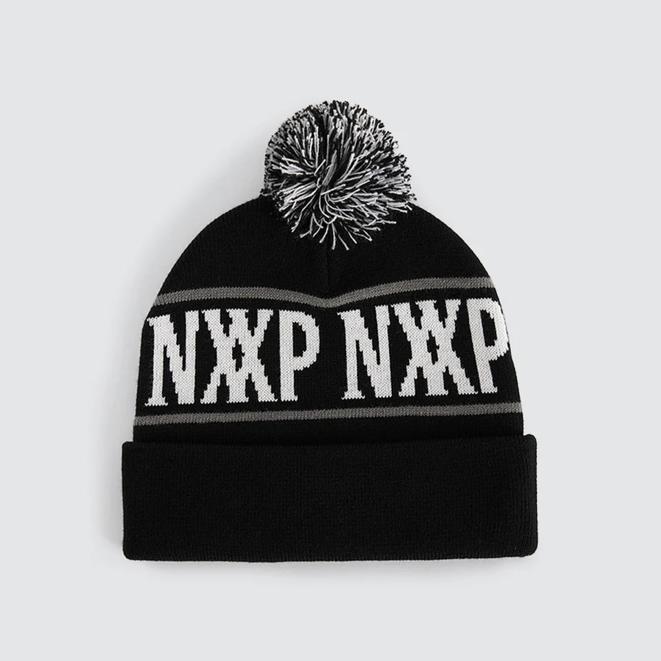 turret beanie, black, NXP