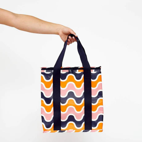 wavy stripe, cooler bag, kollab