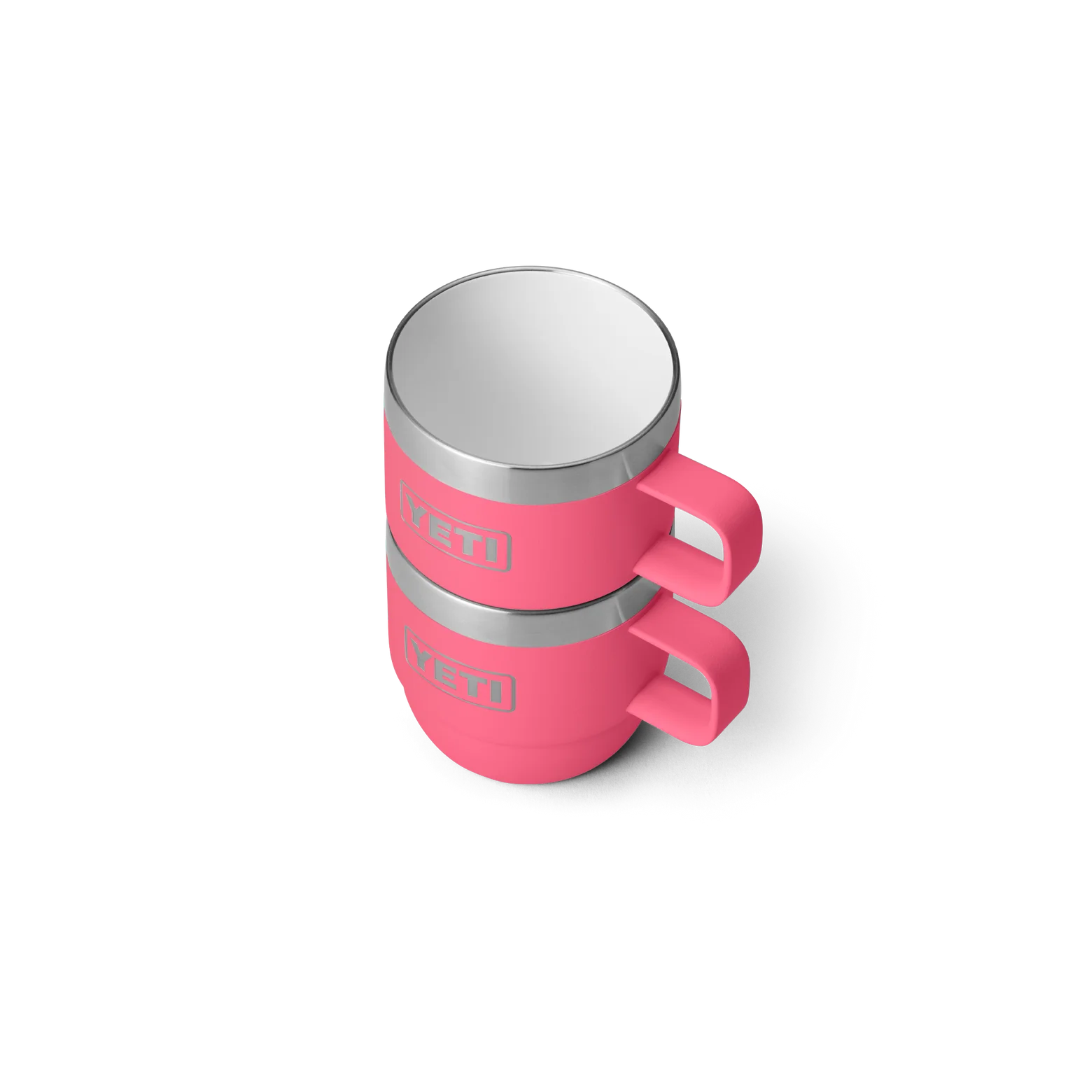 Tropcial Pink Coffee Cups 2 6 oz