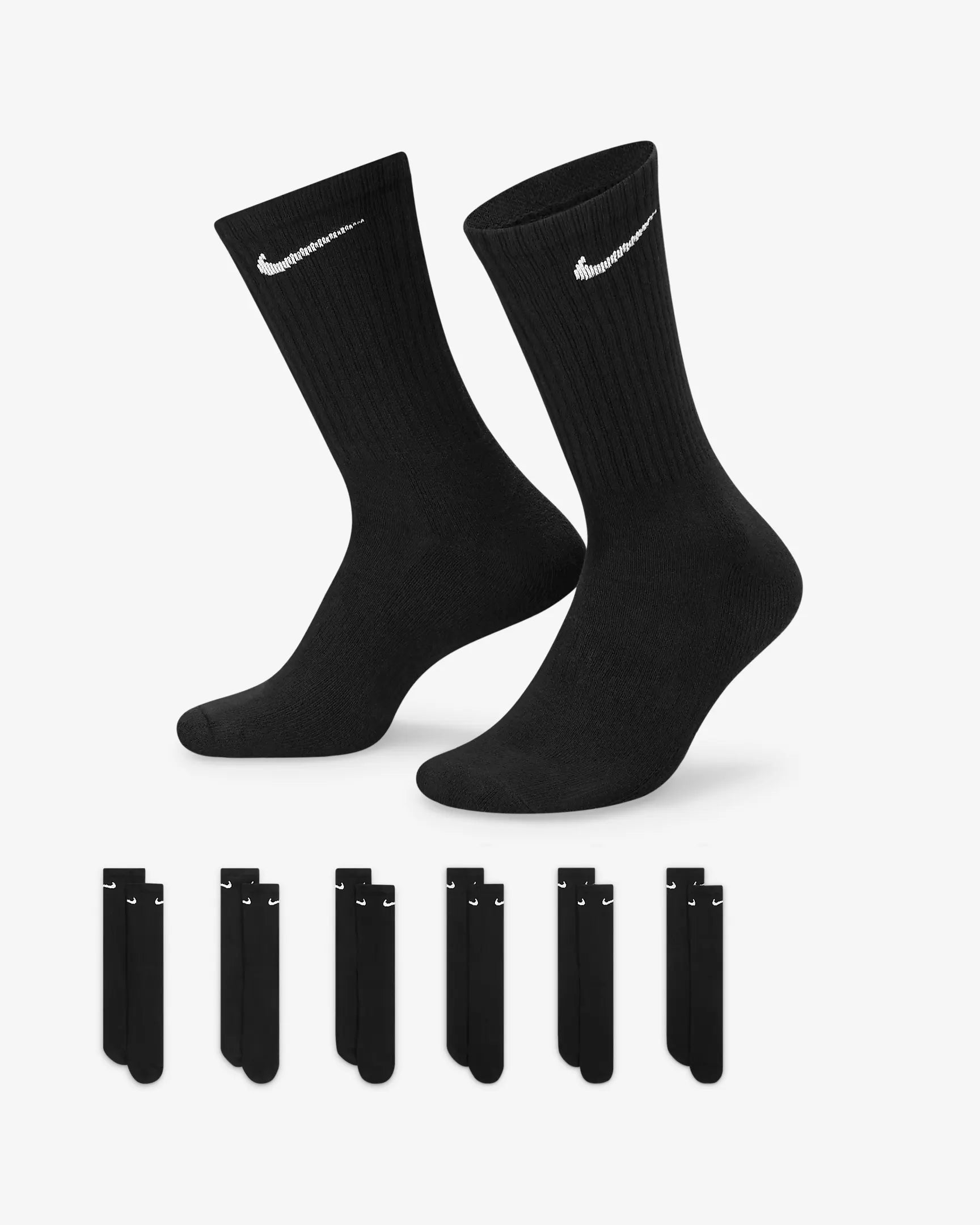 NIKE EVERYDAY CUSHIONED TRAINING SOCKS 6 PAIRS