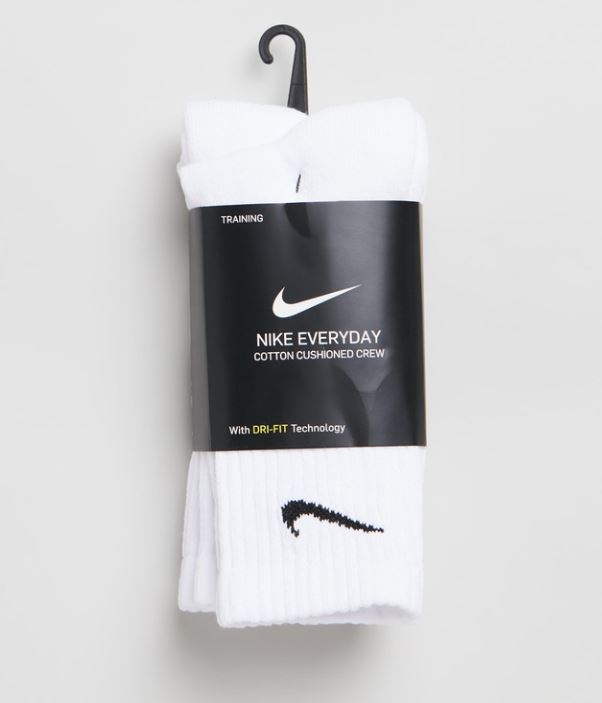 NIKE EVERYDAY CUSHIONED CREW 3 PACK