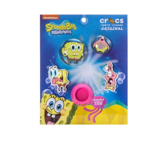 JIBBITZ SPONGEBOB BUBBLE 5 PACK