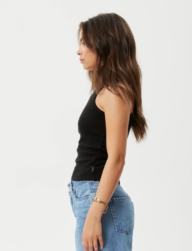 PEARLY CROPPED HEMP RIBBED SINGLET