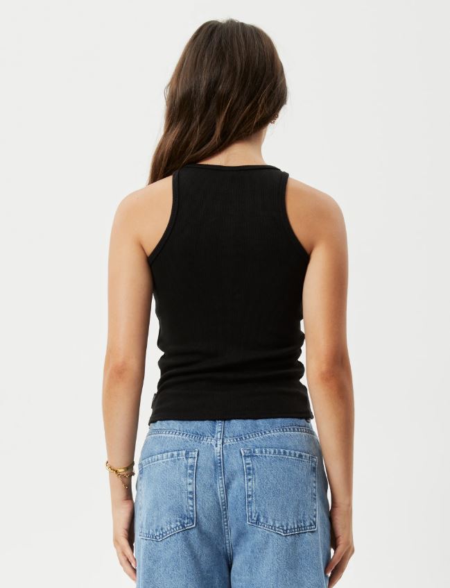 PEARLY CROPPED HEMP RIBBED SINGLET