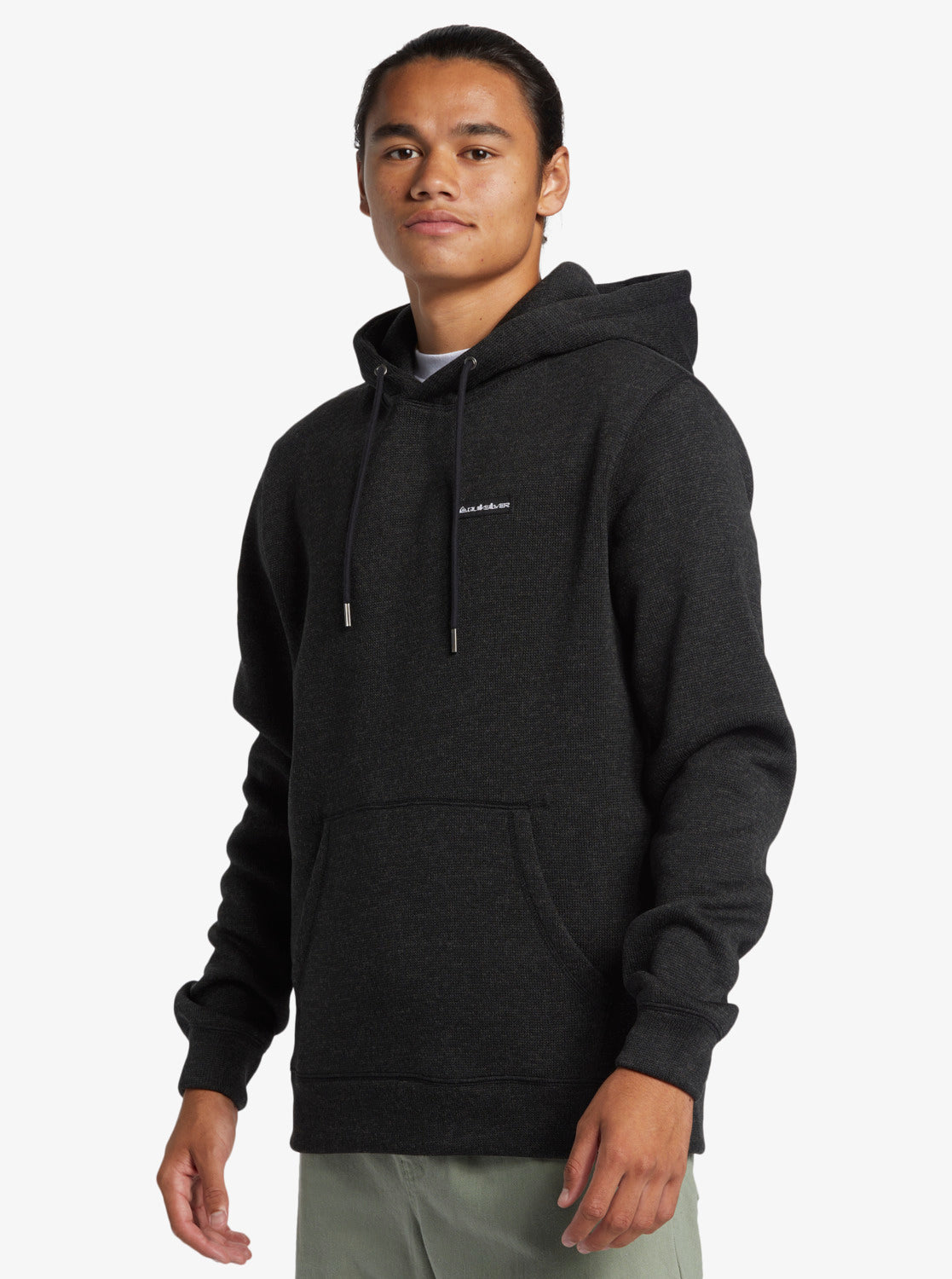 mens keller pullover hoodie, black, quicksilver